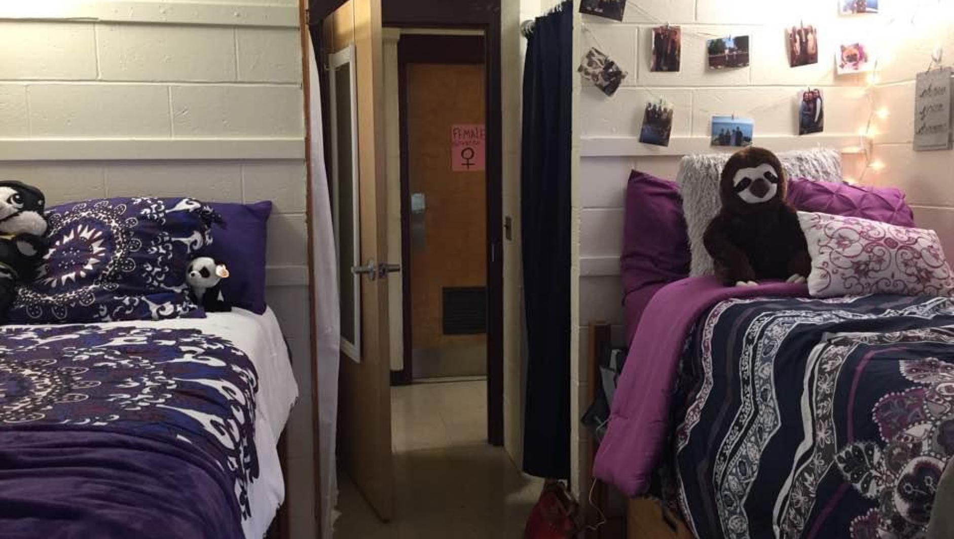 first-year student room in Gulick