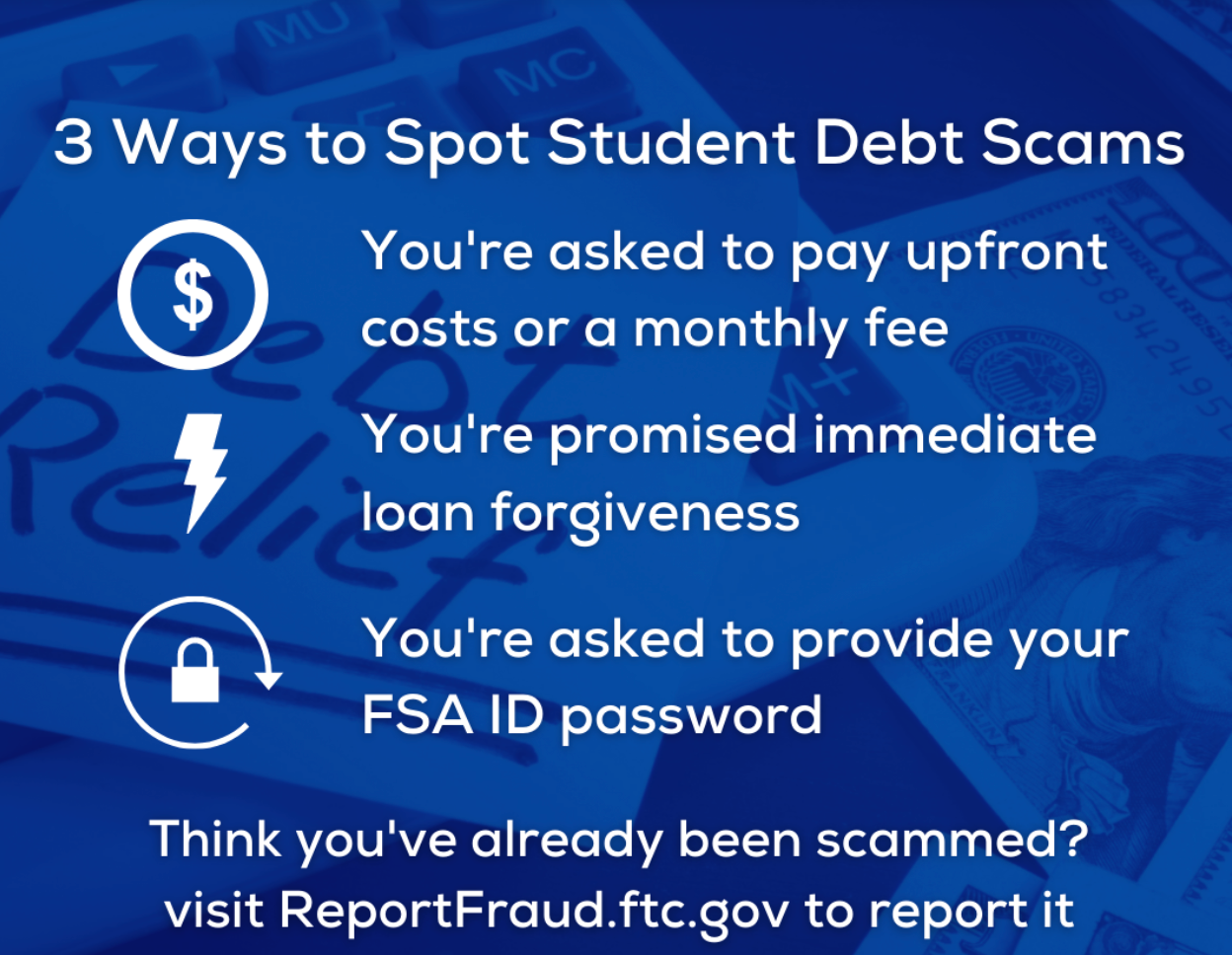 Student Loan Scam infographic